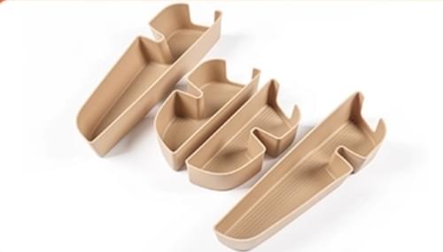 Leopard 8 Car Door Storage Box Mat Tpe Door Slot Storage Protection Mat Silicone.