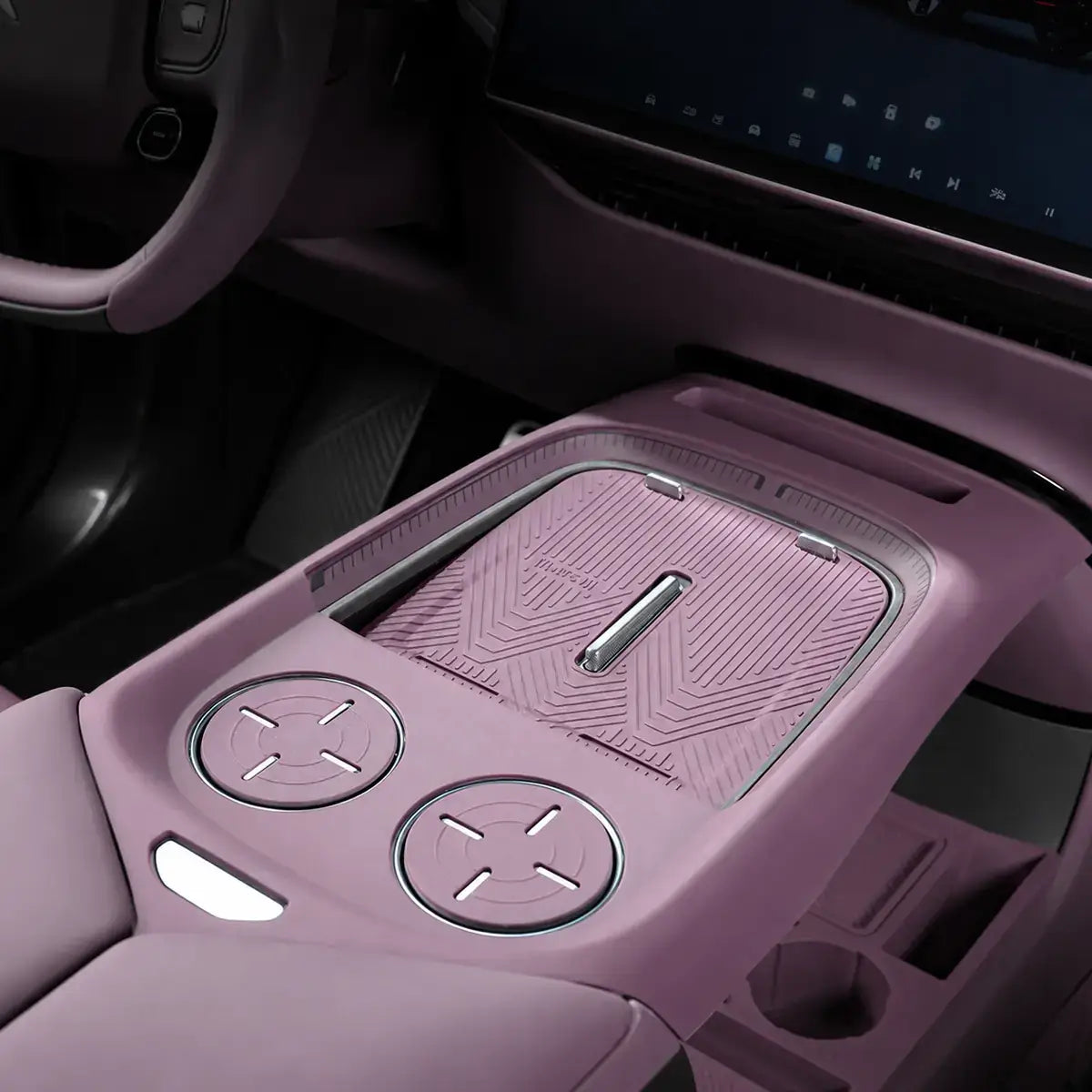 XPENG GX Center Console Wireless Charging & Cup Holder Silicone Mat