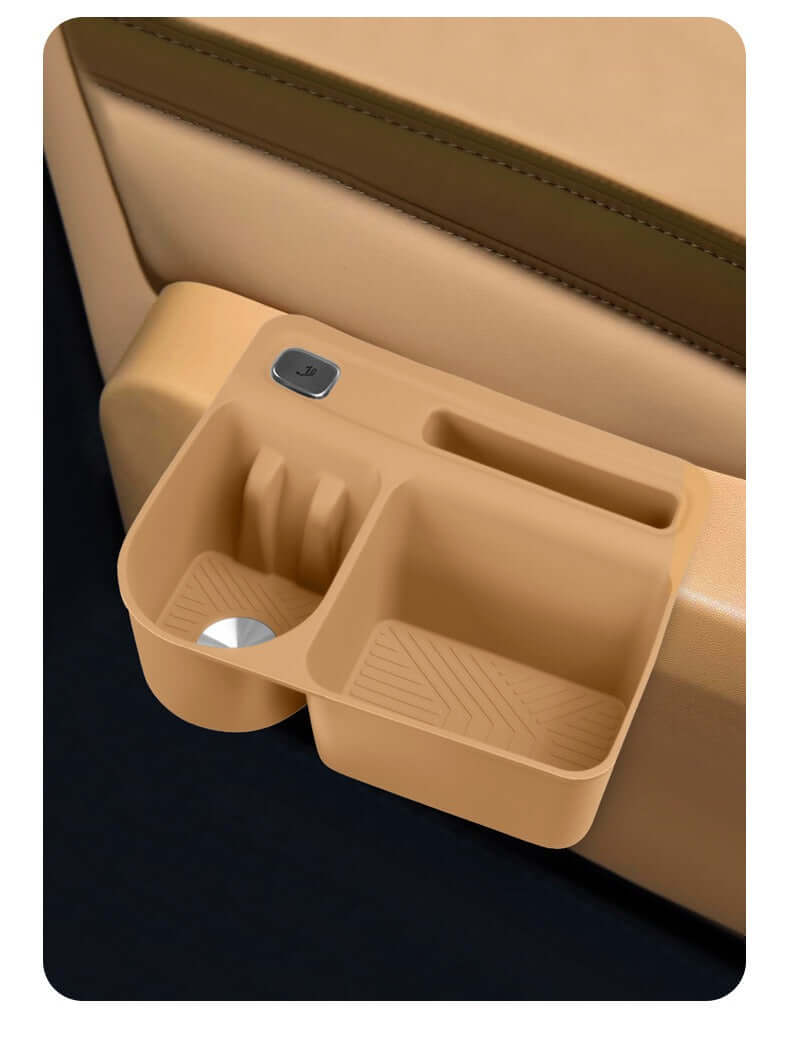 XPENG GX Second-Row Silicone Seat Side Storage Organizer – Cup Holder & Storage Tray
