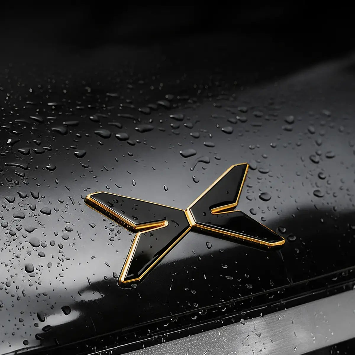 XPENG GX Black & Gold Exterior Emblem Overlay
