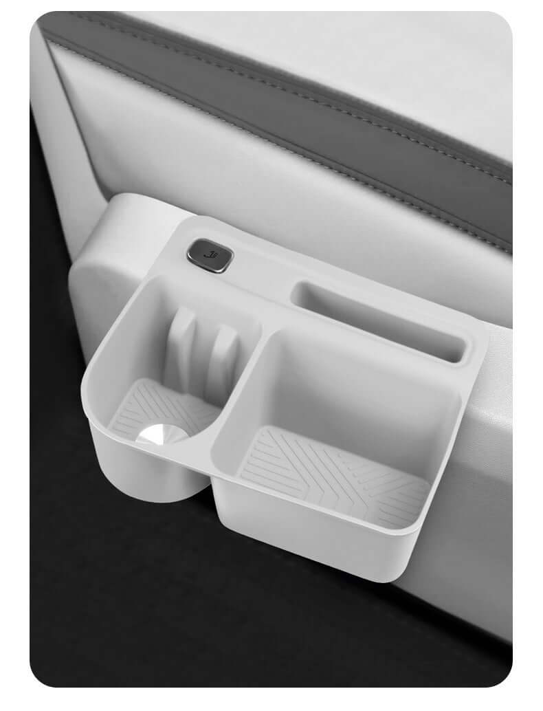XPENG GX Second-Row Silicone Seat Side Storage Organizer – Cup Holder & Storage Tray