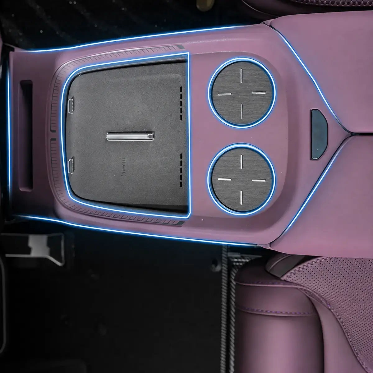 XPENG GX Center Console Wireless Charging & Cup Holder Silicone Mat