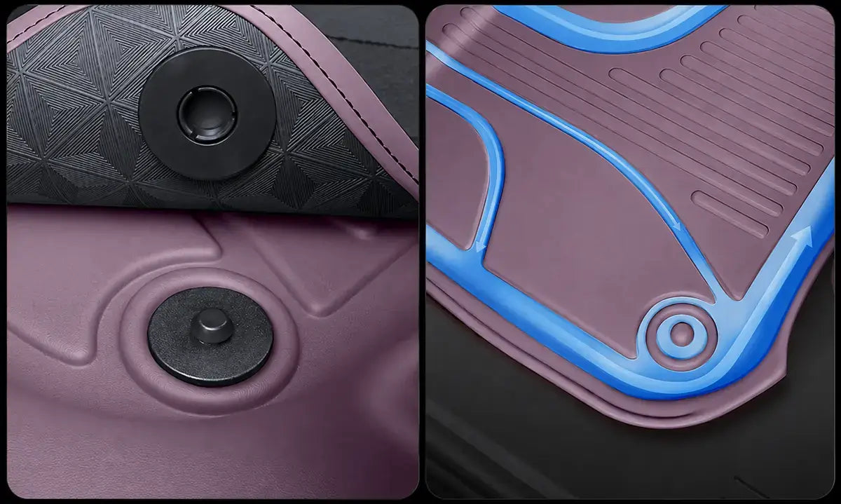 XPENG GX Double-Layer TPE Floor Mats with Removable Carpet Inserts