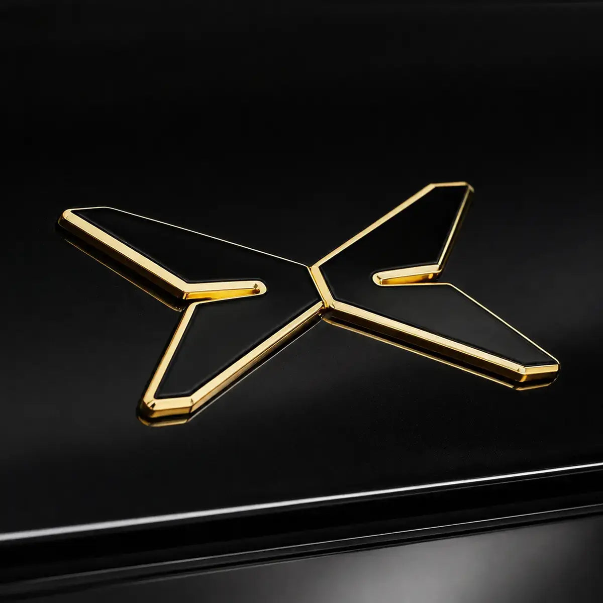 XPENG GX Black & Gold Exterior Emblem Overlay