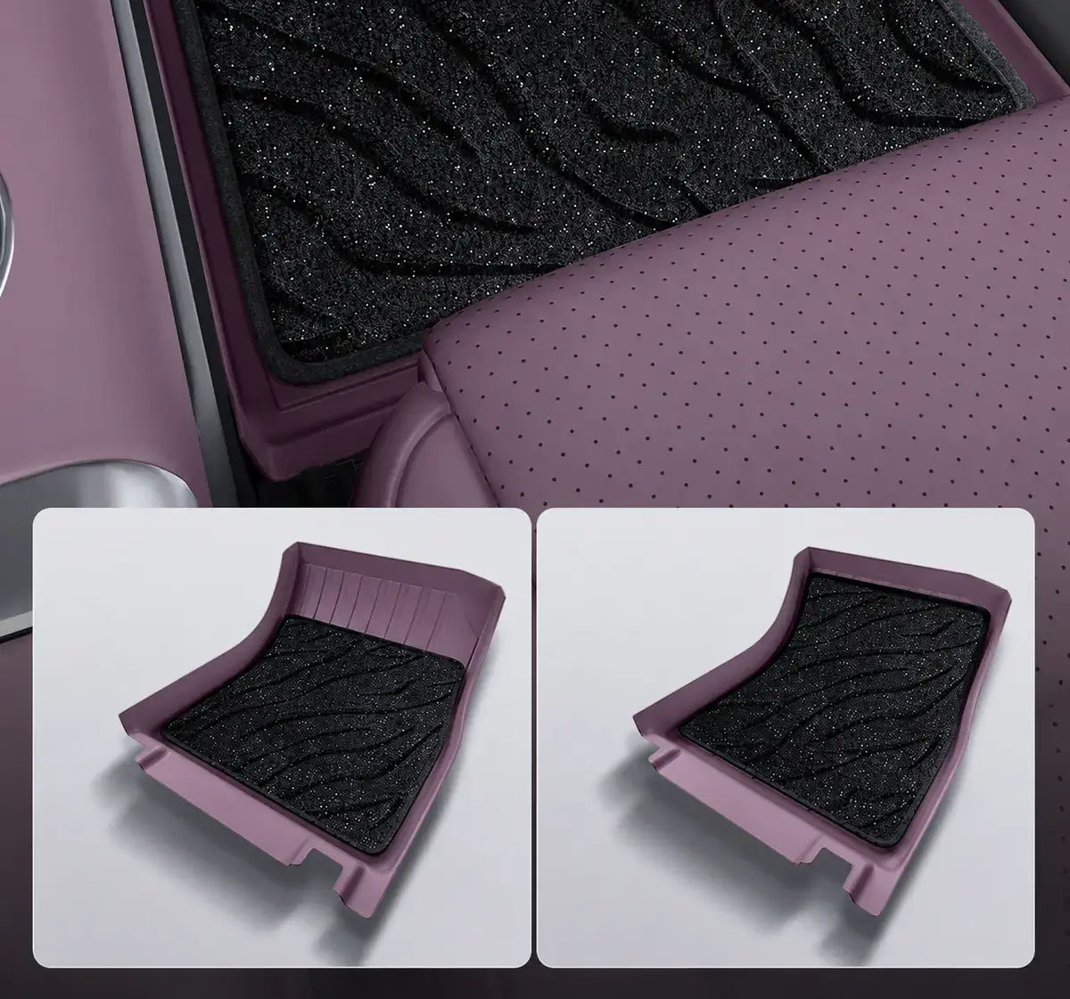 XPENG GX Double-Layer TPE Floor Mats with Removable Carpet Inserts