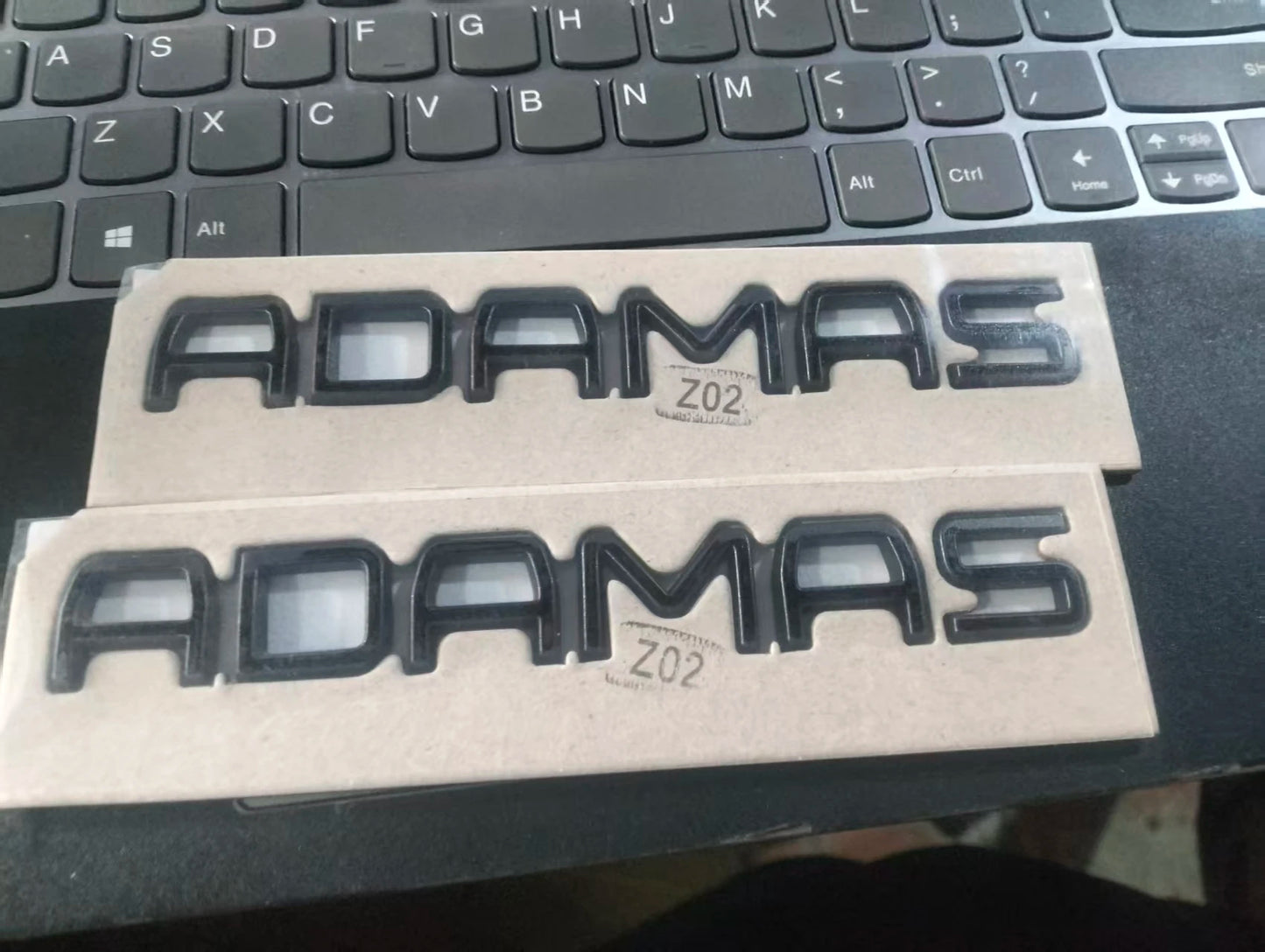 For Rox ADAMAS Car Original Letter Plate Letter Writing.