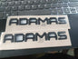 For Rox ADAMAS Car Original Letter Plate Letter Writing.