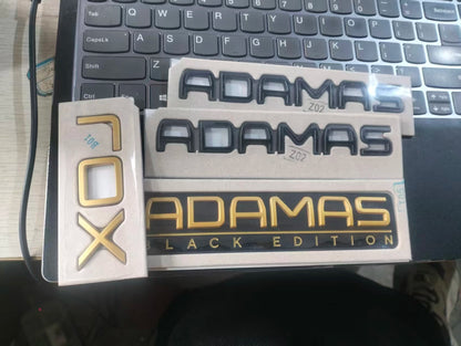 For Rox ADAMAS Car Original Letter Plate Letter Writing.