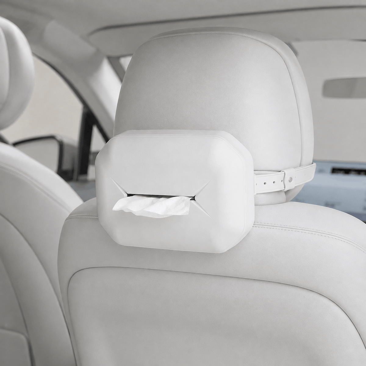 XPENG GX Seat Back Silicone Tissue Box Holder – Adjustable Headrest Mount ( 2 Pc's )