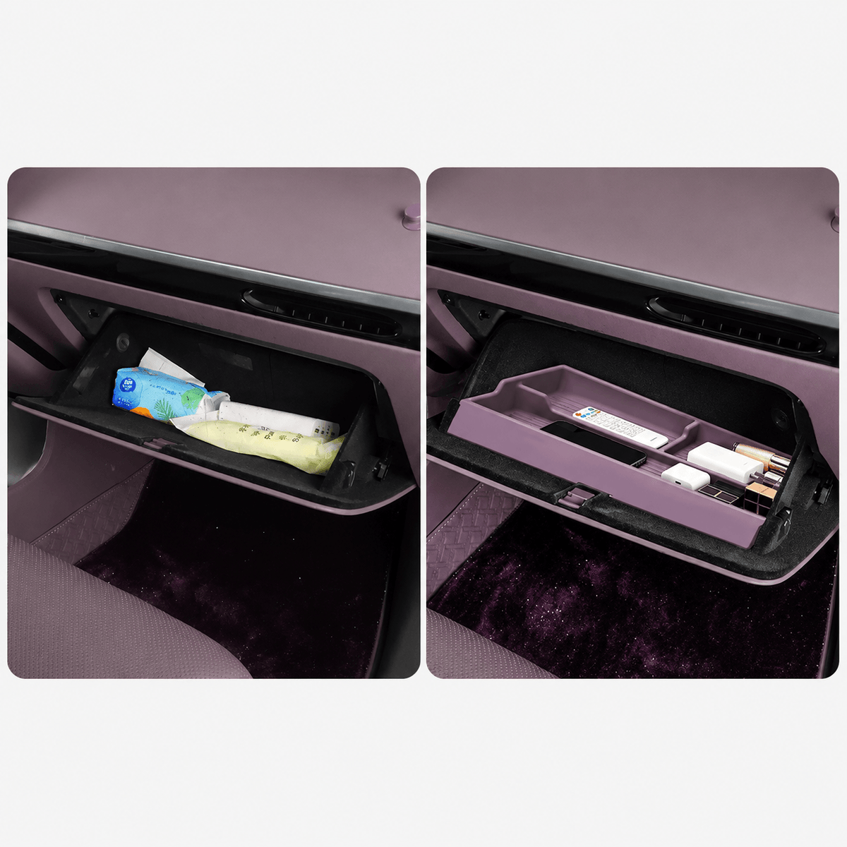 XPENG GX Front Passenger Glove Box Silicone Organizer Tray
