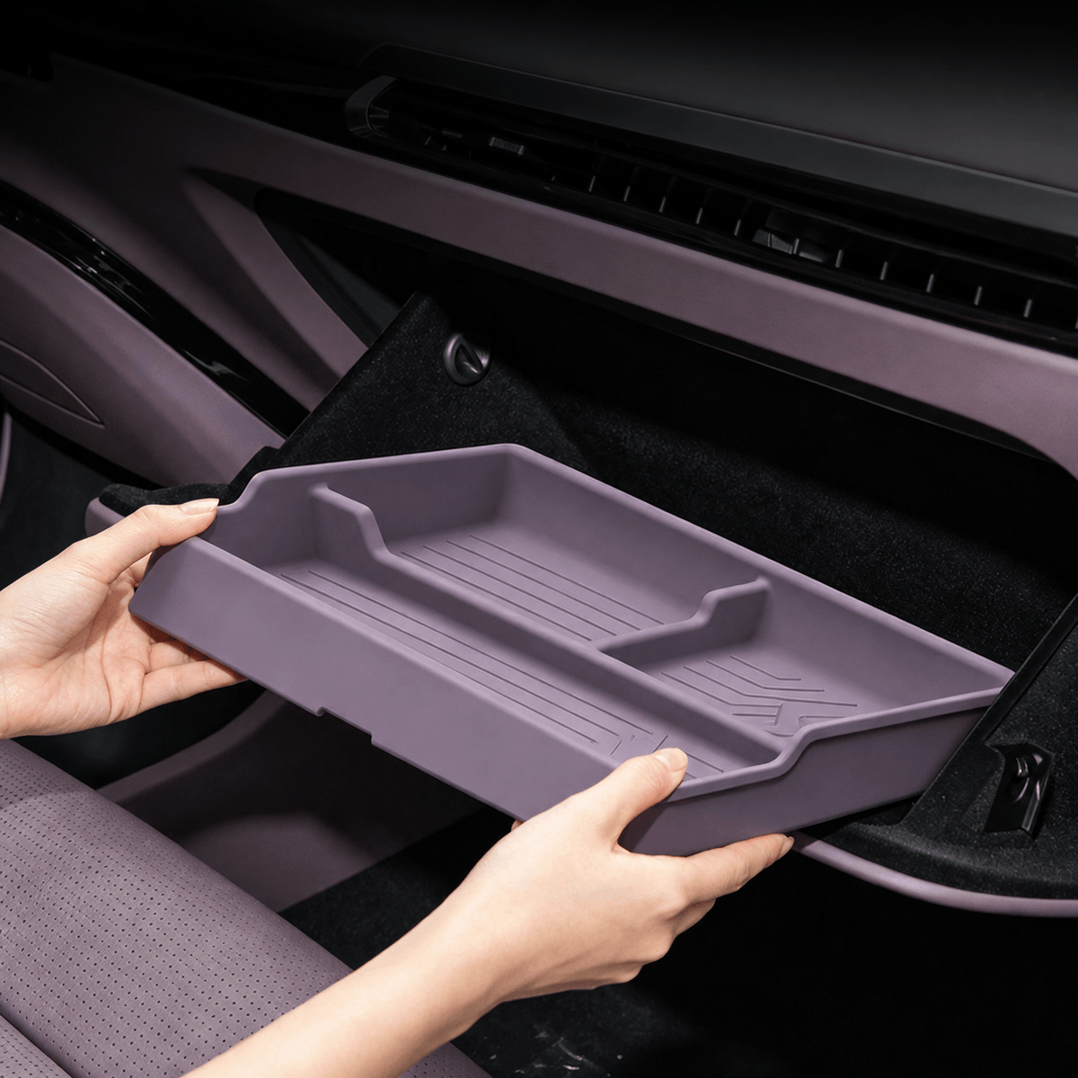 XPENG GX Front Passenger Glove Box Silicone Organizer Tray