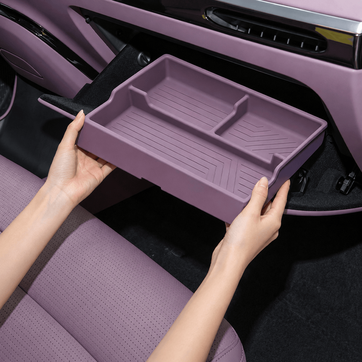 XPENG GX Front Passenger Glove Box Silicone Organizer Tray