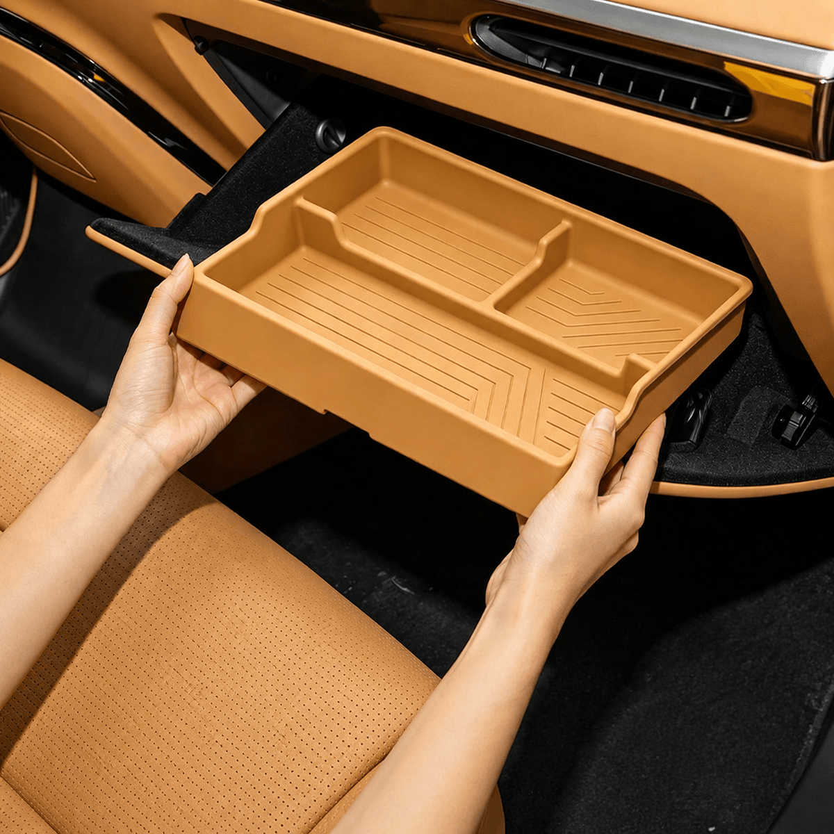 XPENG GX Front Passenger Glove Box Silicone Organizer Tray