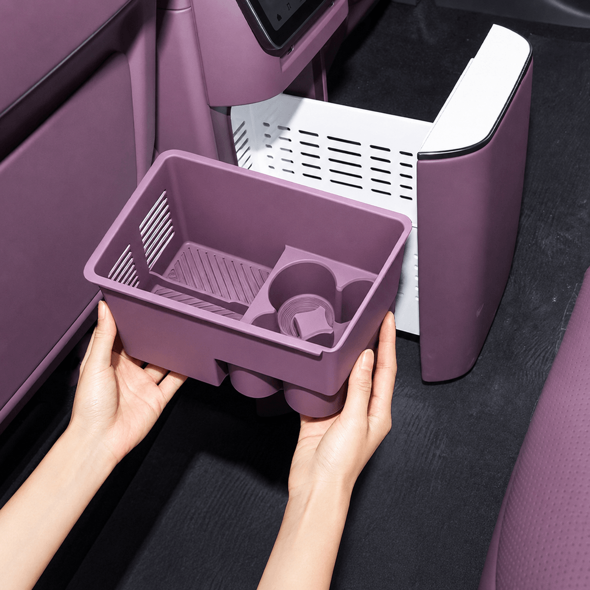 XPENG GX Center Console Refrigerator Silicone Organizer Liner