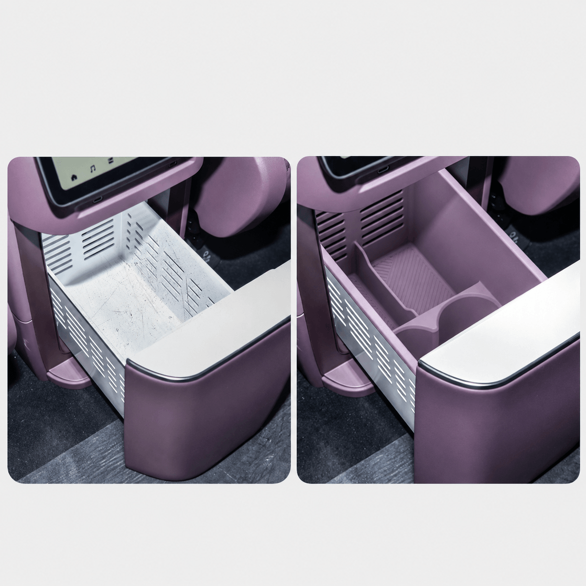 XPENG GX Center Console Refrigerator Silicone Organizer Liner