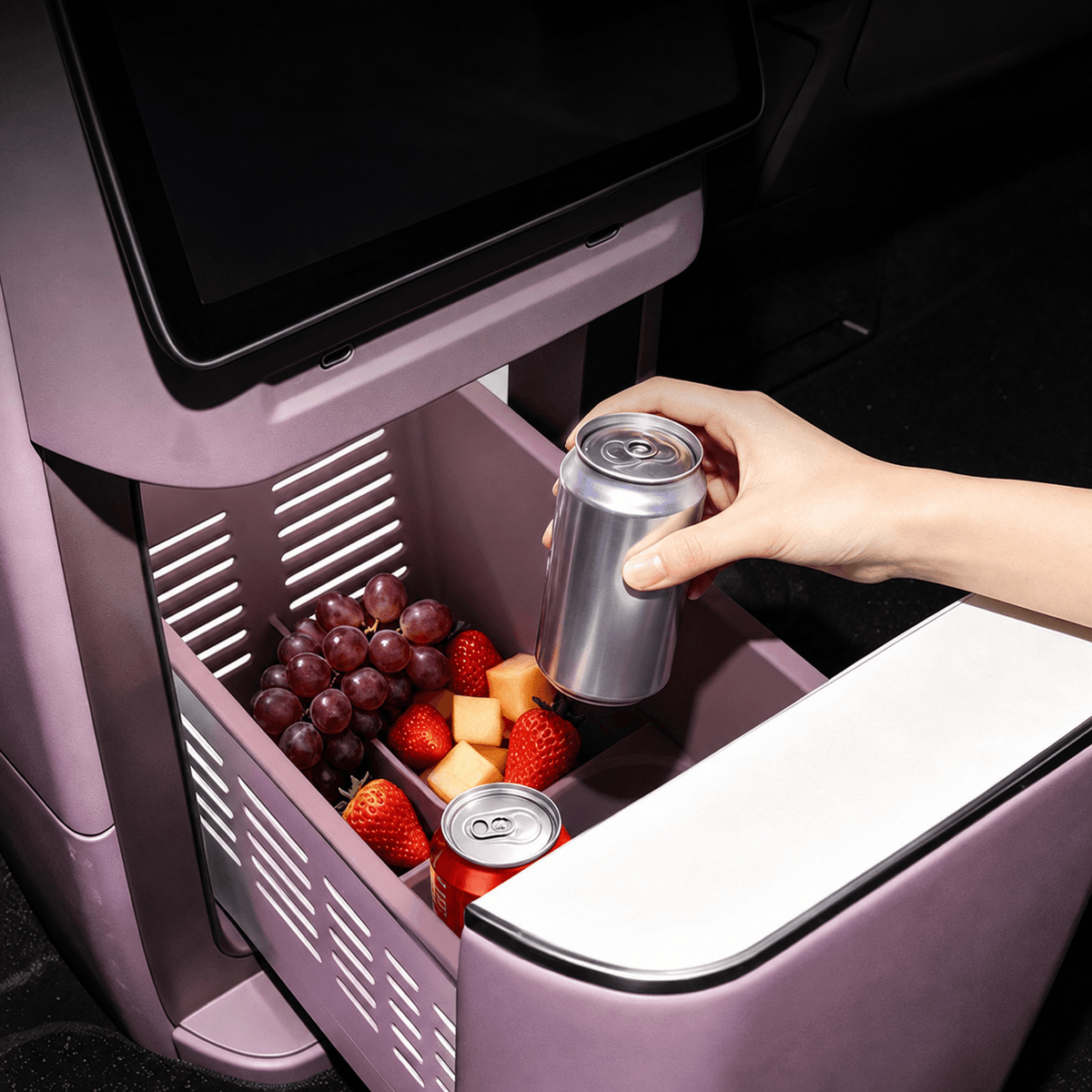 XPENG GX Center Console Refrigerator Silicone Organizer Liner