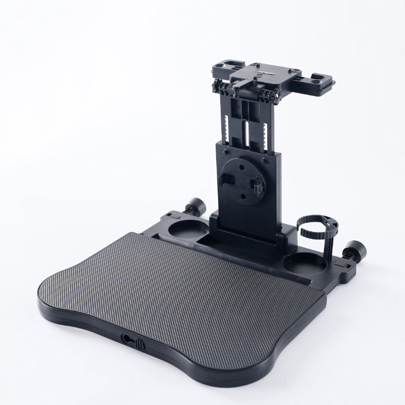 car travel table, multifunctional car seat back small table, adjustable for adults and kids, with cup and laptop holder