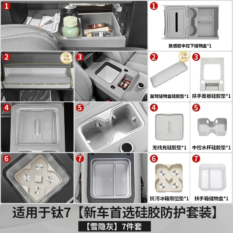 Applicable equation Leopard Titanium 7 refrigerator cup holder silicone pad refrigerator limiter anti-slip protection | 1688 Store UAE