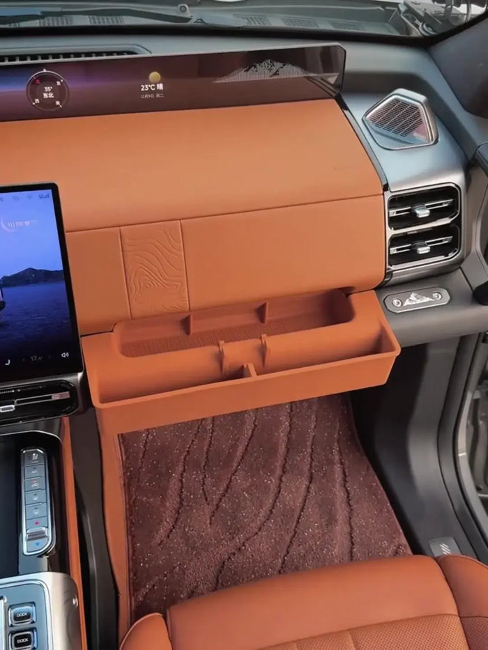 For JETOUR G700 2025+ Passenger Side Silicone Storage Box Dashboard Double Layer Storage Box Interior Upgrade Car Accessories | 1688 Store UAE