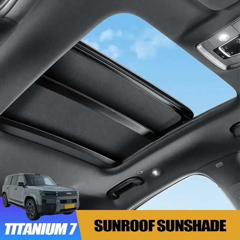 Car Sunroof Sunshade for BYD Leopard Electrostatic Cling Canopy Sunscreen Shield Automotive Modification Accessories | 1688 Store UAE
