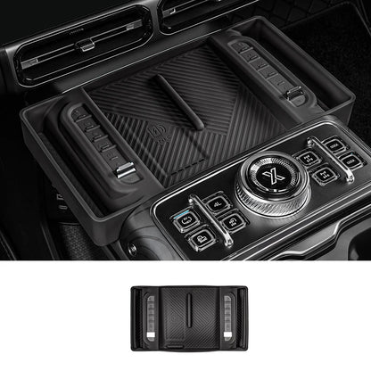 For JETOUR G700 2025+ Center Console Wireless Charging Silicone Protective Mat Storage Box Anti-slip Car Accessories.