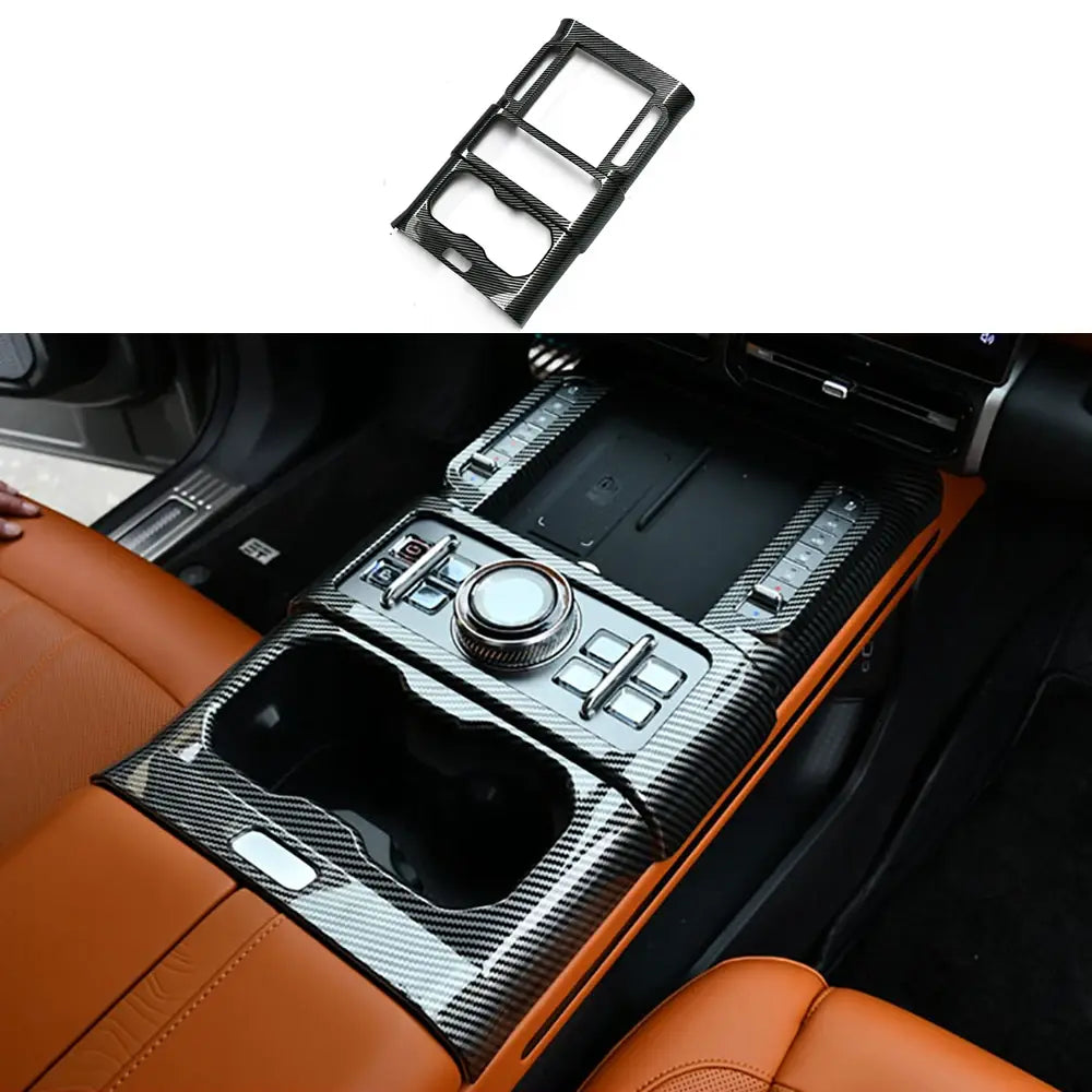 Car Central Control Gear Panel ABS Carbon Fiber Interior Modification Accessories Fit For Jetour G700 2025 2026 | 1688 Store UAE