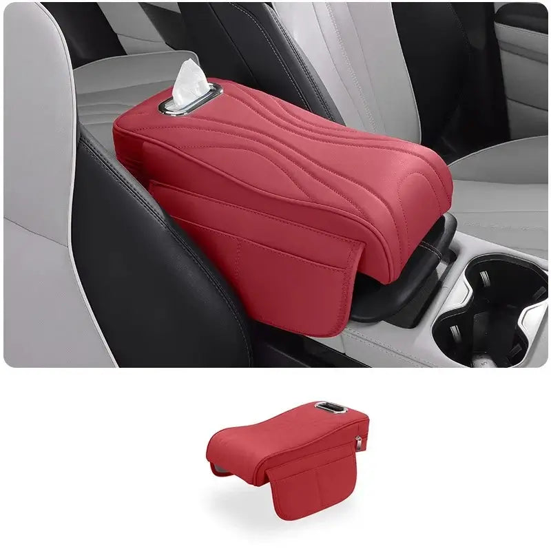 Armrest Box Pad for Polestones 01 ROX 01 2024 Protective Cover Height-Enhancing Cushion Built-in Tissue Holder Accessory | 1688 Store UAE