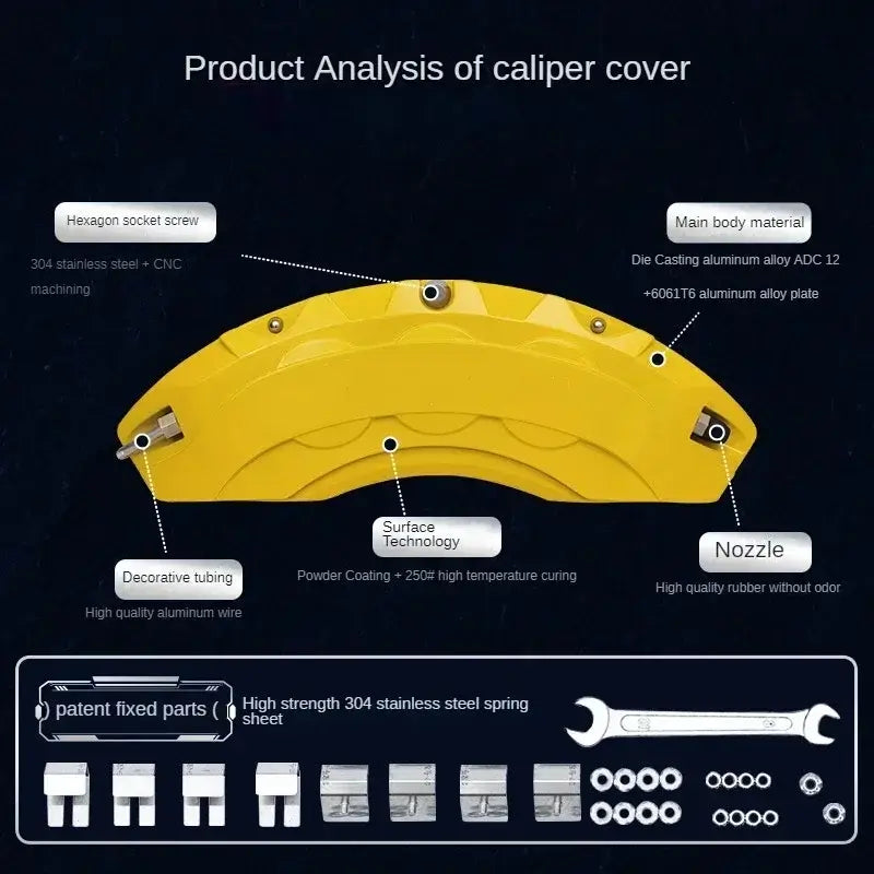 For ROX01 + ADAMAS Car Brake Caliper Cover Aluminum | 1688 Store UAE