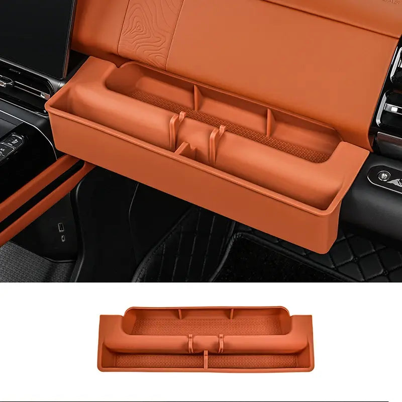For JETOUR G700 2025+ Passenger Side Silicone Storage Box Dashboard Double Layer Storage Box Interior Upgrade Car Accessories.