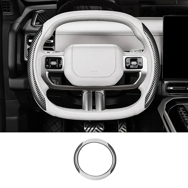 For JETOUR G700 2025+ Steering Wheel Cover Anti-slip Breathable Carbon Look Silicone Protective Cover Interior Car Accessories.