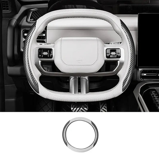 For JETOUR G700 2025+ Steering Wheel Cover Anti-slip Breathable Carbon Look Silicone Protective Cover Interior Car Accessories.