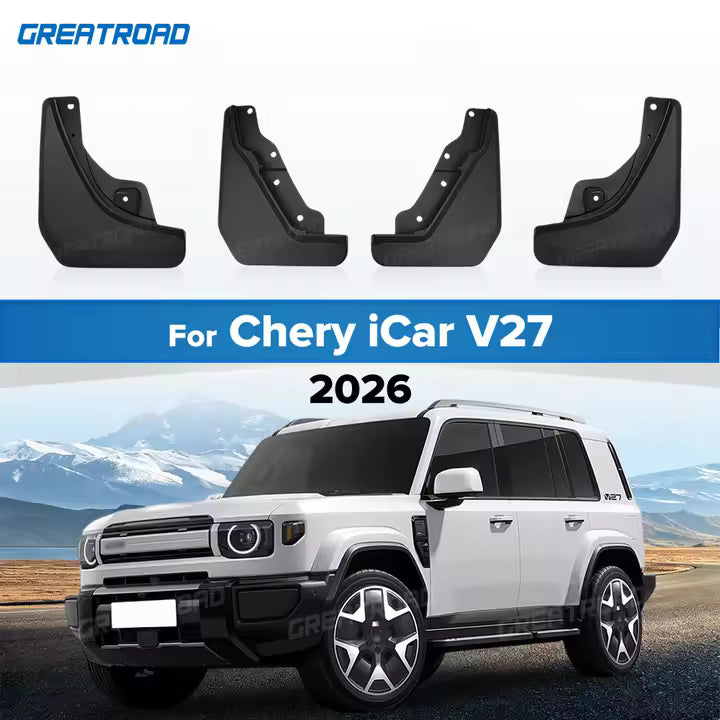 iCAR V27 Mud Flaps – 6-Pieces Set | Front & Rear