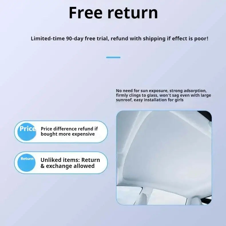 For XPeng G6 XiaoPeng G6 G9 G7 P7i MONA M03 Car Sunroof Sunshade P5 Roof Sun Visor UV Protection Car | 1688 Store UAE
