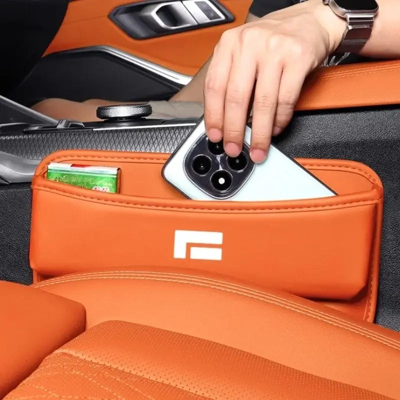 Seat Gap Storage Box Rox 01 + ADAMAS Anti-Leak Multi-Functional Organizer Premium Interior Accessory | 1688 Store UAE