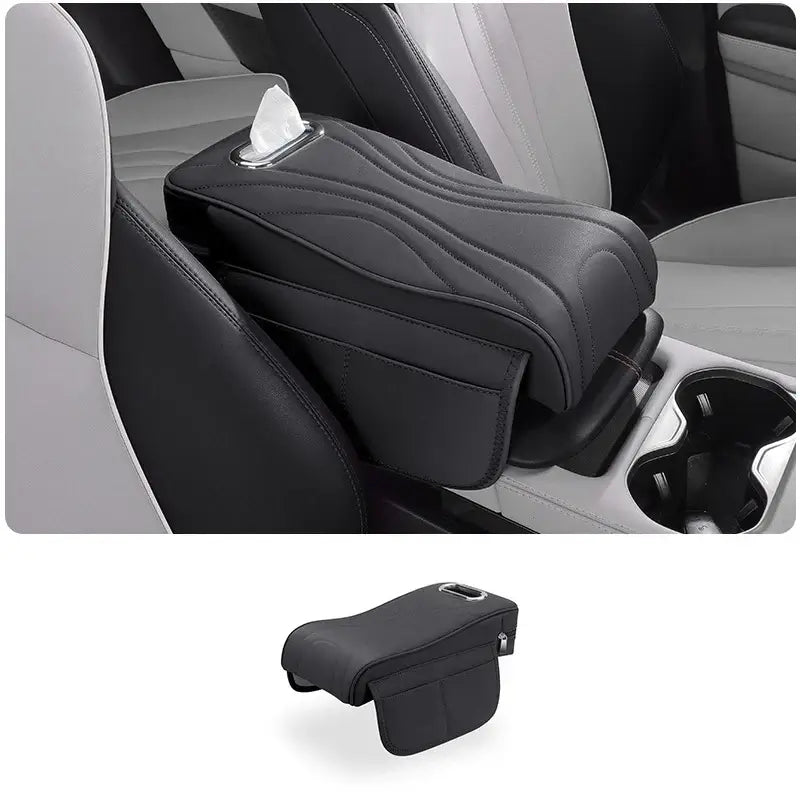 Armrest Box Pad for Polestones 01 ROX 01 2024 Protective Cover Height-Enhancing Cushion Built-in Tissue Holder Accessory | 1688 Store UAE