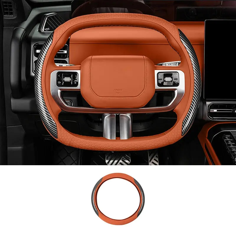 For JETOUR G700 2025+ Steering Wheel Cover Anti-slip Breathable Carbon Look Silicone Protective Cover Interior Car Accessories | 1688 Store UAE