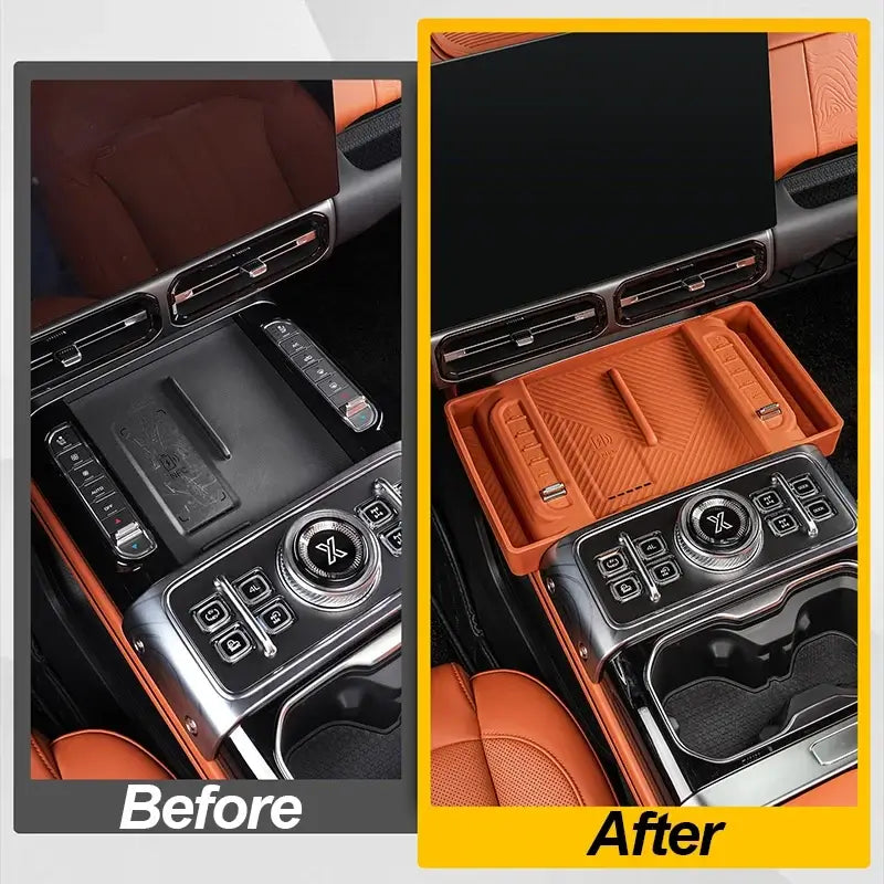 For JETOUR G700 2025+ Center Console Wireless Charging Silicone Protective Mat Storage Box Anti-slip Car Accessories | 1688 Store UAE