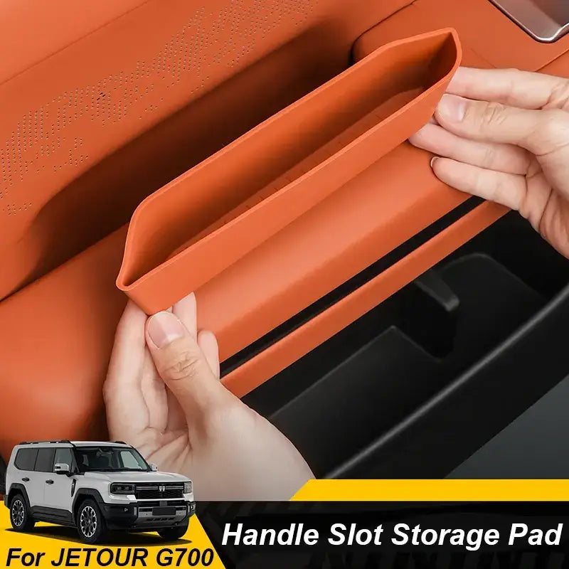 For JETOUR G700 2025+ 4 Doors Handle Storage Box Silicone Door Groove Mat Storage Box Interior Upgrade Car Accessories 4PCS | 1688 Store UAE