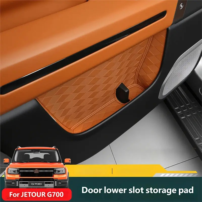 For Jetour G700 2025+ Front Rear Door Storage Mats 4 Doors Leather Mats Waterproof Interior Upgrade Car Accessories | 1688 Store UAE