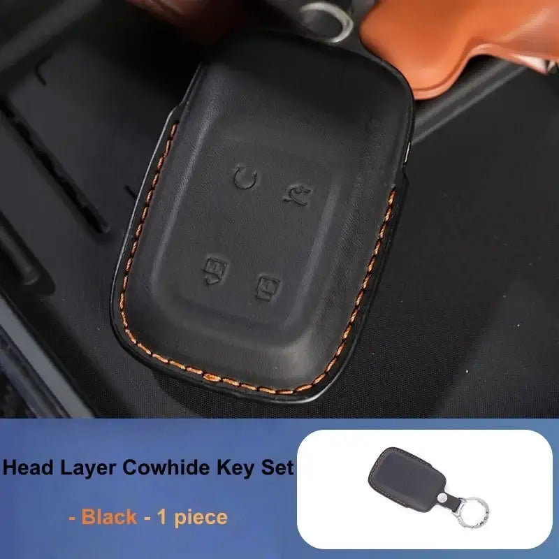 Fit for Jetour Zongheng G700 Automobile All Inclusive Protective Head Layer Cowhide Key Set Automobile Exterior Accessories | 1688 Store UAE