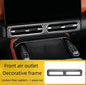 Car Central Control Air Outlet Panel Carbon Fiber Protective Cover Fit for JETOUR G700 2025 2026 Car Interior Accessories.
