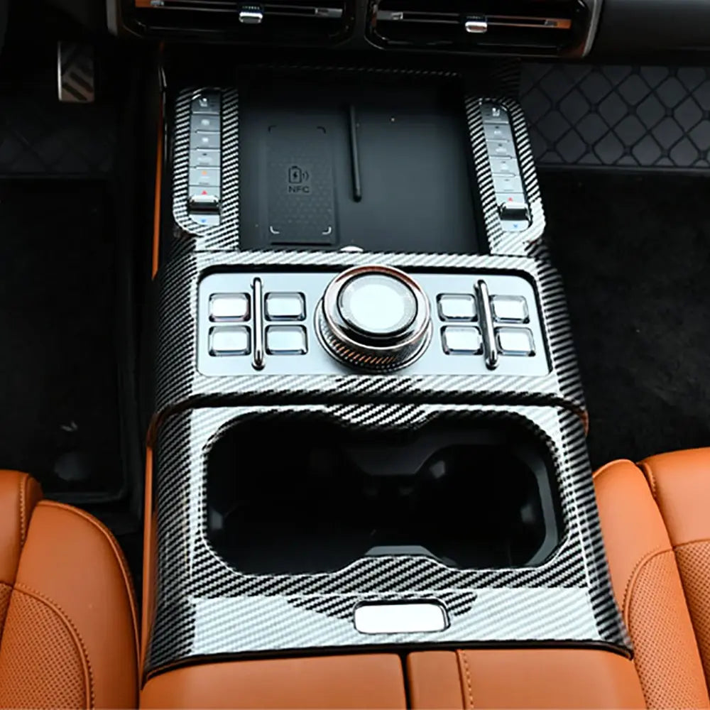 Car Central Control Gear Panel ABS Carbon Fiber Interior Modification Accessories Fit For Jetour G700 2025 2026 | 1688 Store UAE