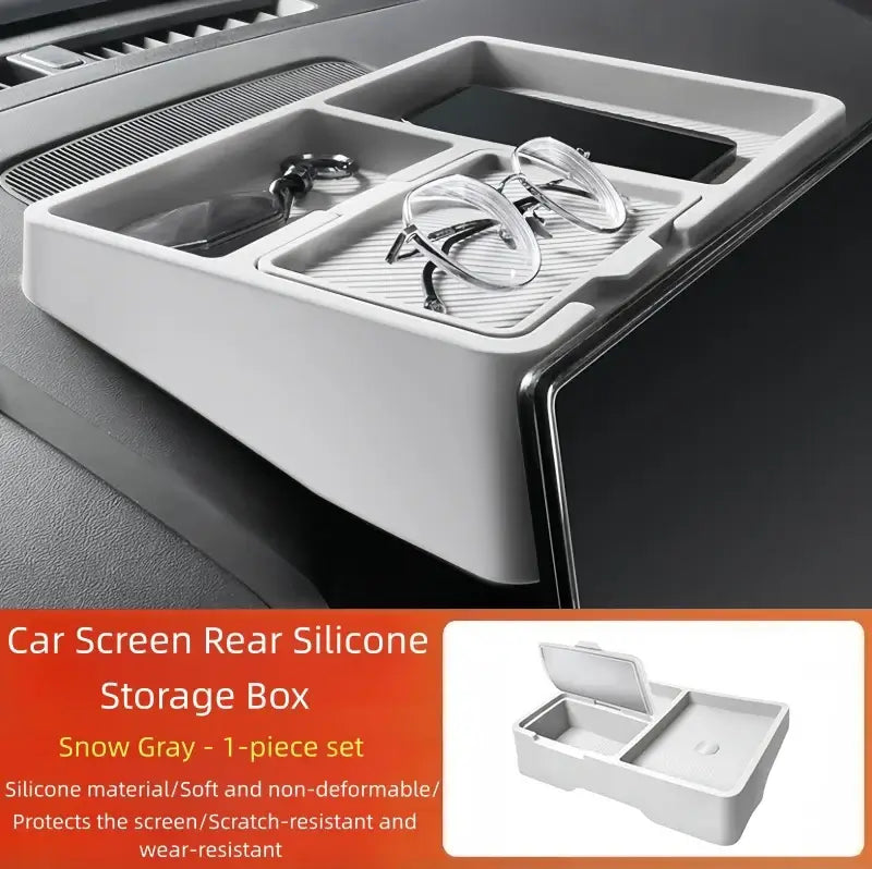Car Screen Rear Silicone Storage Box Fit for BYD Leopard 7 Titanium 7 Auto Dashboard Multi-functional Storage Box Upgrade Parts | 1688 Store UAE