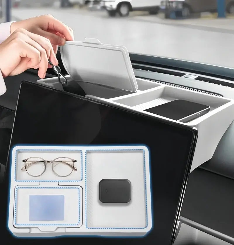 Car Screen Rear Silicone Storage Box Fit for BYD Leopard 7 Titanium 7 Auto Dashboard Multi-functional Storage Box Upgrade Parts | 1688 Store UAE