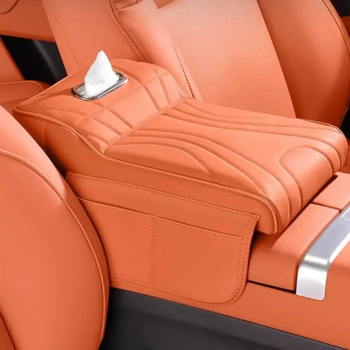 Armrest Box Pad for Polestones 01 ROX 01 2024 Protective Cover Height-Enhancing Cushion Built-in Tissue Holder Accessory | 1688 Store UAE