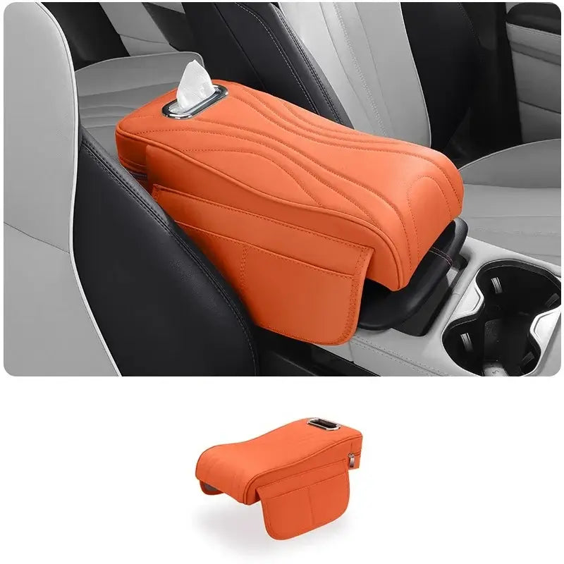 Armrest Box Pad for Polestones 01 ROX 01 2024 Protective Cover Height-Enhancing Cushion Built-in Tissue Holder Accessory | 1688 Store UAE