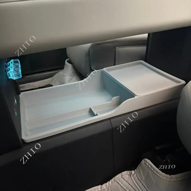 For BYD Leopard 7 Titanium 7 Divided Compartment Concealed Interior Mod Accessory Under Center Console Silicone Storage Box | 1688 Store UAE