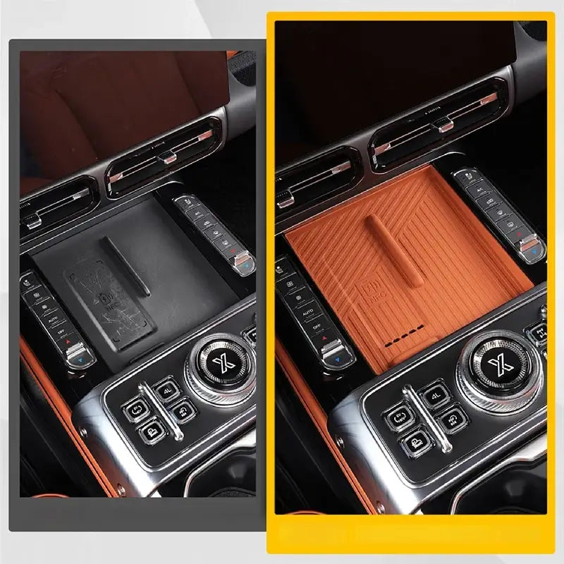 For JETOUR G700 2025+ Center Console Wireless Charging Pad Silicone Anti-slip Mat Protective Mat Dustproof Car Accessories | 1688 Store UAE