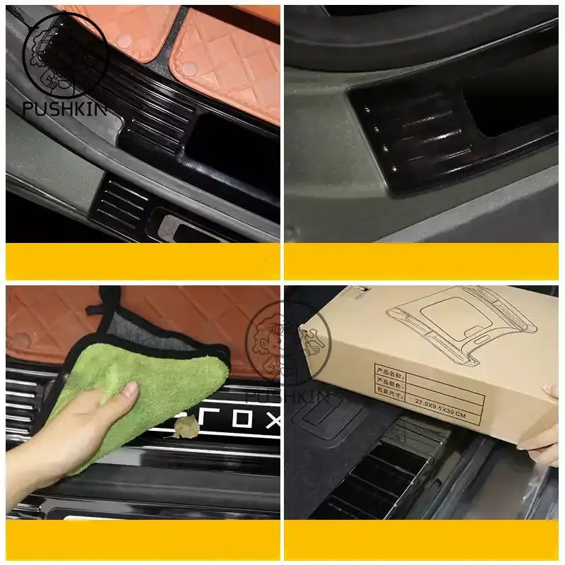 Stainless Steel Door Sill Guards for Polestones 01 Rox 01 2025 2026Custom Welcome Pedal Anti-Scratch Trunk Scuff Plate Accessory | 1688 Store UAE