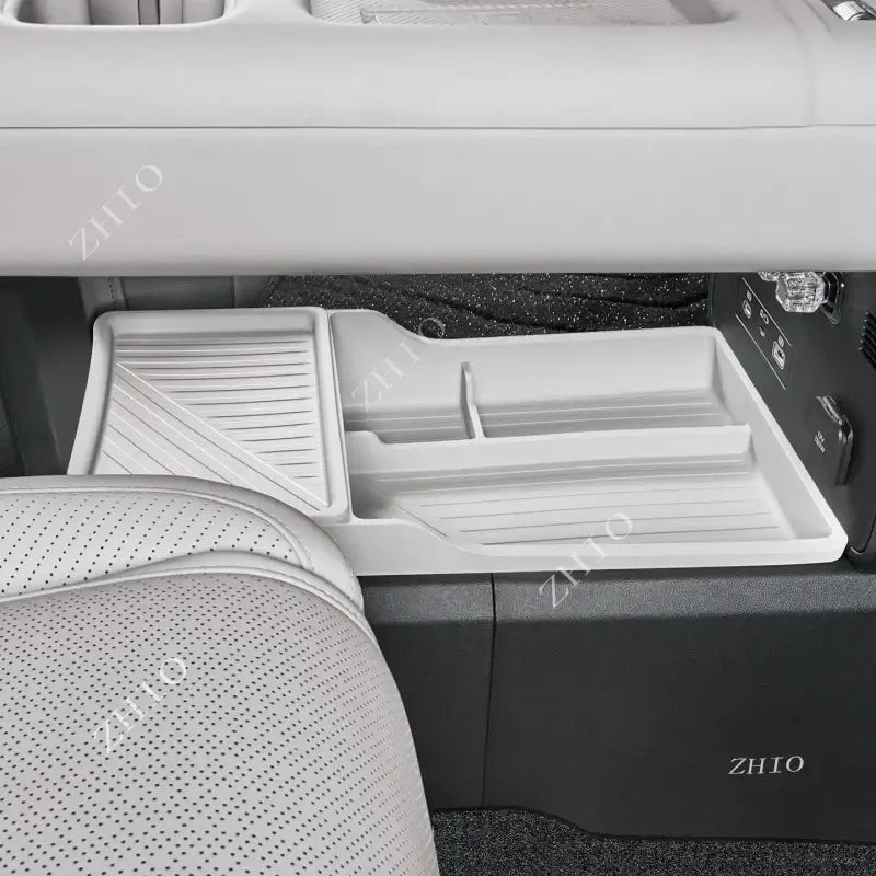For BYD Leopard 7 Titanium 7 Divided Compartment Concealed Interior Mod Accessory Under Center Console Silicone Storage Box | 1688 Store UAE